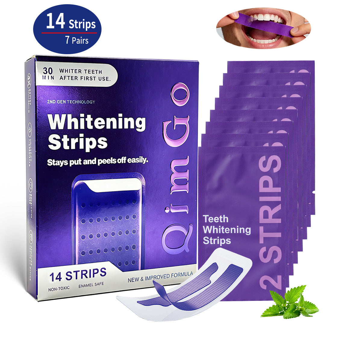 DR.DENT Purple Teeth Whitening Strips