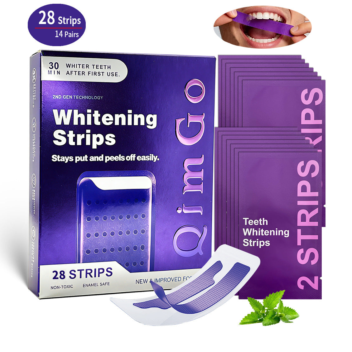 DR.DENT Purple Teeth Whitening Strips